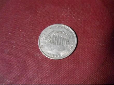 1 šiling 1925.g REPUBLIK OESTERREICH Austrija