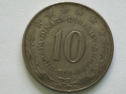 10 DINARA 1981 SFRJ