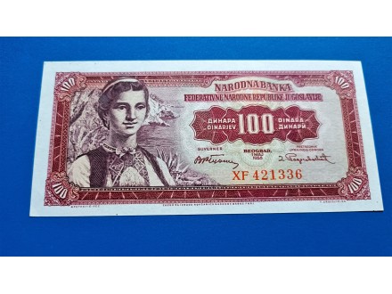 100 dinara 1955 UNC