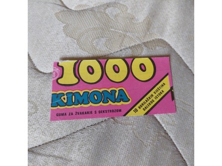1000 kimona ocuvan omot od stare zvakace gume