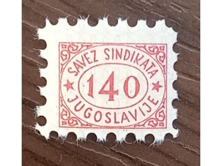 1950.Jugoslavija-Sindikalna marka, 140 dinara-MNH