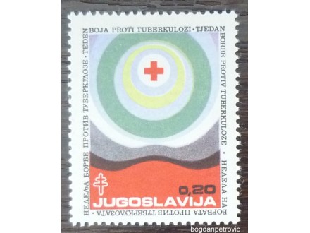 1972.Jugoslavija-TBC- doplatna marka MNH
