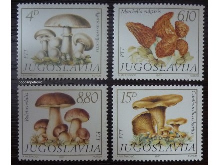 1983.Jugoslavija-Flora-jestive gljive-MNH