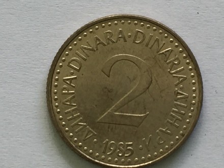 2 DINARA 1985 SFRJ
