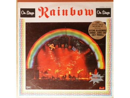 2LP RAINBOW - On Stage (1977), srebrna, G+