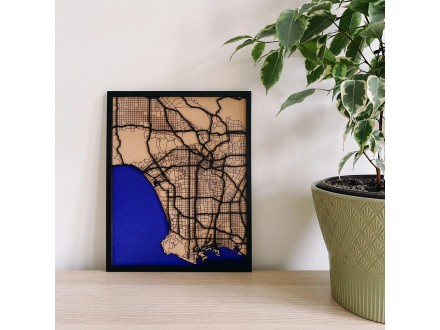 3D mapa grada `Los Angeles`