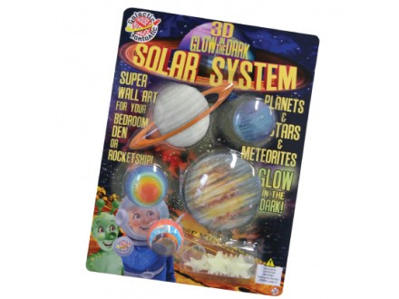 3D svetleće figure - Solar System