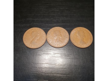 3x One Penny 1962-1966god