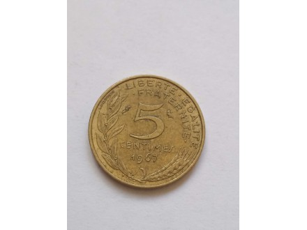 5 Centimes 1967.g - Francuska -