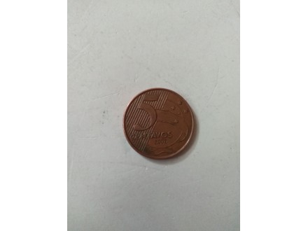 5 centi Brazil, 2002.