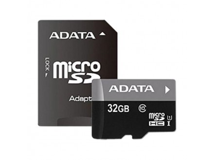 A-data UHS-I MicroSDHC 32GB class 10 + adapter AUSDH32GUICL10-RA1