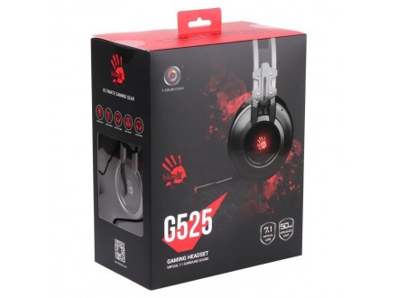 A4-G525 A4Tech Bloody gejmerske slusalice sa mikrofonom, 7.1 SURROUND, 50mm/16ohm, color LED, CH,USB