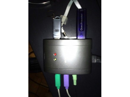 A4 TECH A4-MS-9 USB Hub 3-ports, PS/2, Audio, SD/MMC