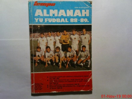 ALMANAH YU FUDBAL  - 88 - 89   RETKO
