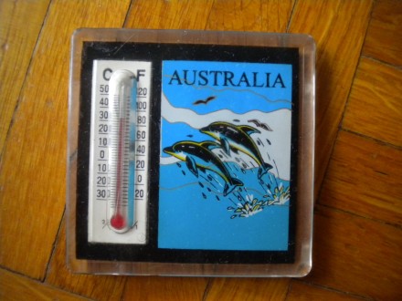 AUSTRALIJA AUSTRALIA, magnet za frizider sa termometrom