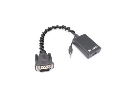 Adapter VGA M na HDMI Z (audio+power) 25cm