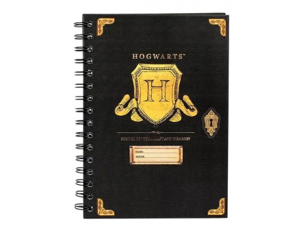 Agenda A5 - HP, Hogwarts Shield, White - Harry Potter