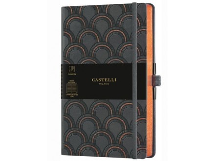 Agenda - Art Deco Copper, 13x21 - Castelli