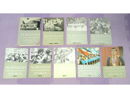 Almanah jugoslovenskog sporta komplet 9 knjiga