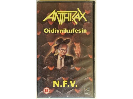 Anthrax Oidivnikufesin Original 1988 VHS Heavy Metal