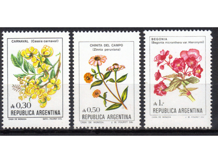Argentina,Flora 1985.,ključne marke,čisto