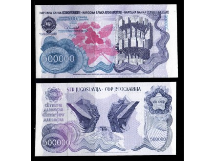 BA-500.000 DINARA 1989 BEZ BROJA