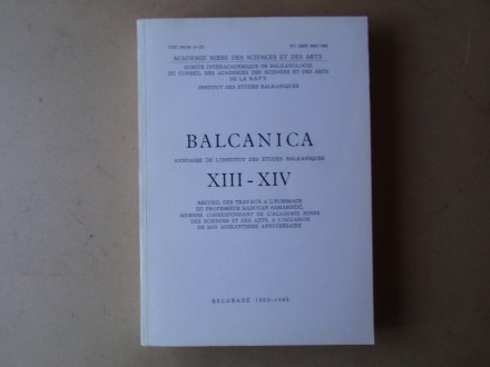 BALCANICA / BALKANIKA XIII - XIV