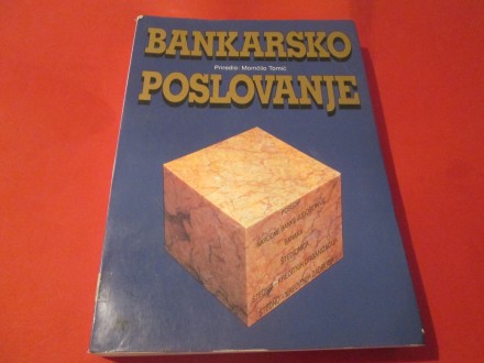 Bankarsko poslovanje- Momčilo Tomić