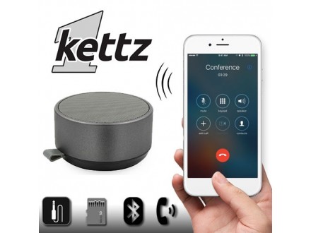 Bluetooth zvučnik Kettz BTK-890 V4.2 sivi