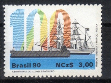 Brazil,100 god Lloyd-a 1990.,čisto