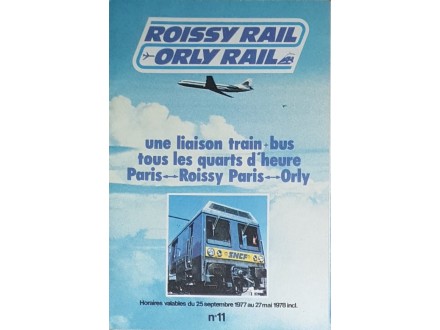 Brošura `PARIS-ROISSY - PARIS-ORLY` Francuska