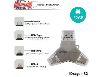 COLOSSUS Multi USB i Dragon 4 u 1 U016A 32GB