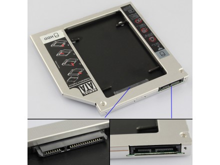 Caddy univerzalna fioka SSD HDD laptop 9.5mm AKCIJA