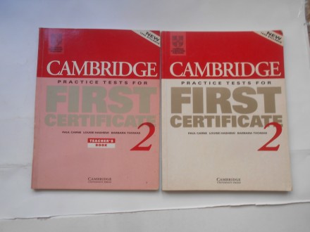 Cambridge  First Certificate in  english 2,  2 knjige