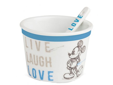 Činija Ice Cream - Disney, Mickey Live Laugh Love, Blue - Disney, Disney Mickey &; Minnie