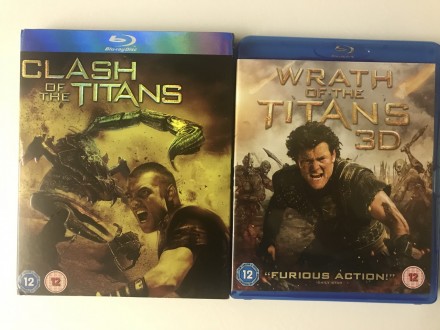 Clash of Titans and Wrath of Titans blu ray