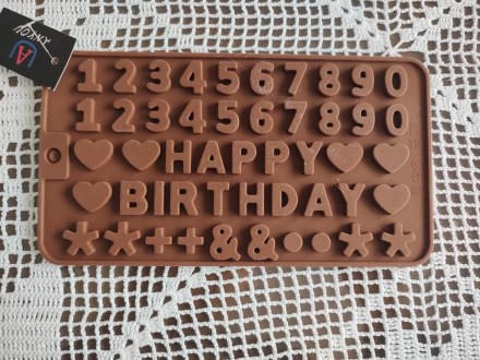 Čokoladni kalup za kolače  Srećan rođendan