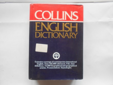 Collins  contemporary English  dictionary, 162 000 ref.
