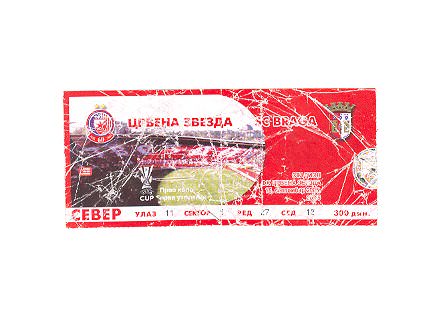 Crvena Zvezda-SC Braga 2005,ulaznica za mec.