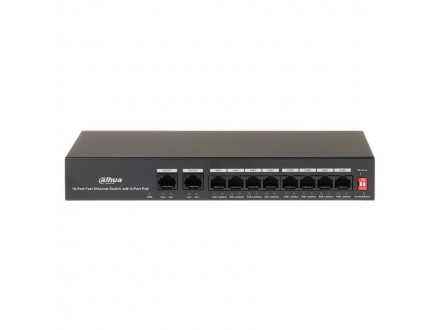 Dahua PFS3010-8ET-65 10-Port Fast Ethernet Switch with 8-Port PoE
