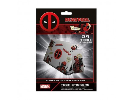 Deadpool (Merc with a Mouth) Tech Stickers