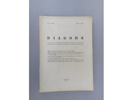 Diadora glasilo Arheološkog muzeja u Zadru 1973..