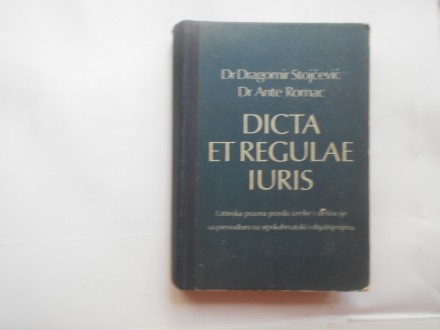 Dicta et regulae iuris, latinska pravna pravila..SA bg