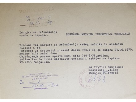 Dokument `JNA` Jugoslavija