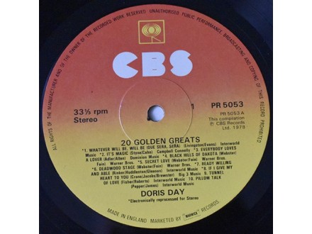 Doris Day - 20 Golden Greats