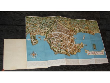 Dubrovnik prelepa Starinska Mapa grada