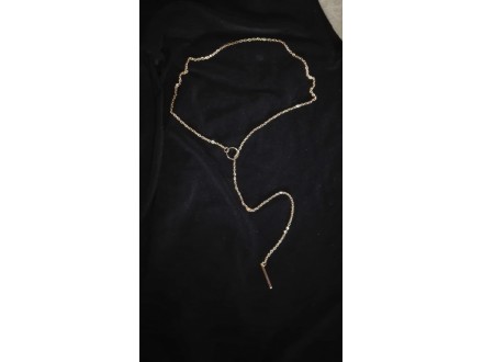 Dugacka zlatna ogrlica (bizuterija)
