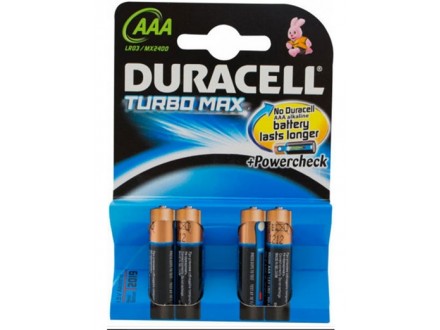 Duracell Turbo AAA 4kom
