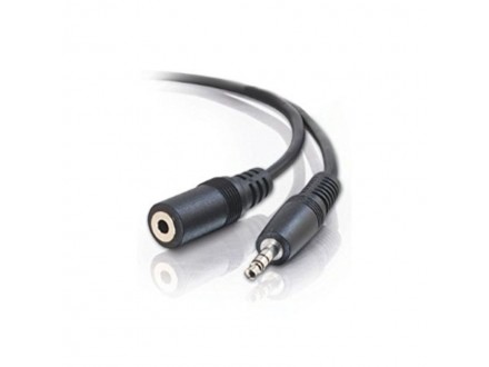 E-green Kabl audio 3.5mm - 3.5mm M/F (produžni) 3m crni
