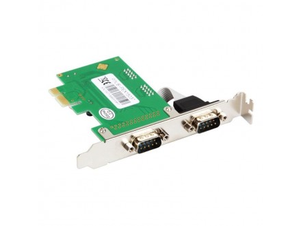 E-green PCI Express kontroler 2-port (RS-232,DB-9)